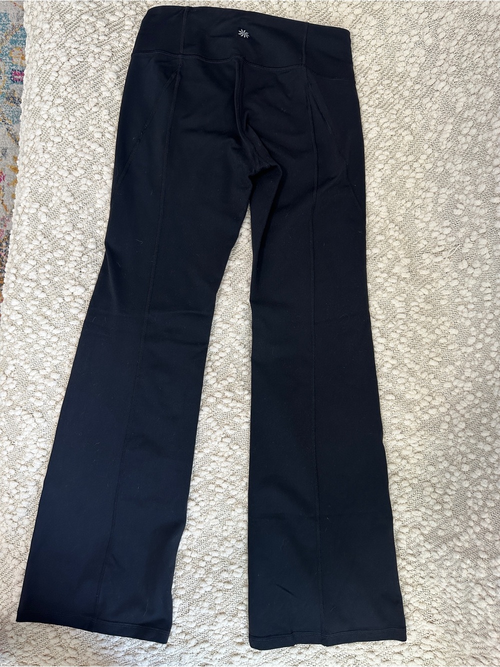 Athleta Revelation Pant Black Size MP Medium Petite Flare Bootcut Yoga - Picture 2 of 6
